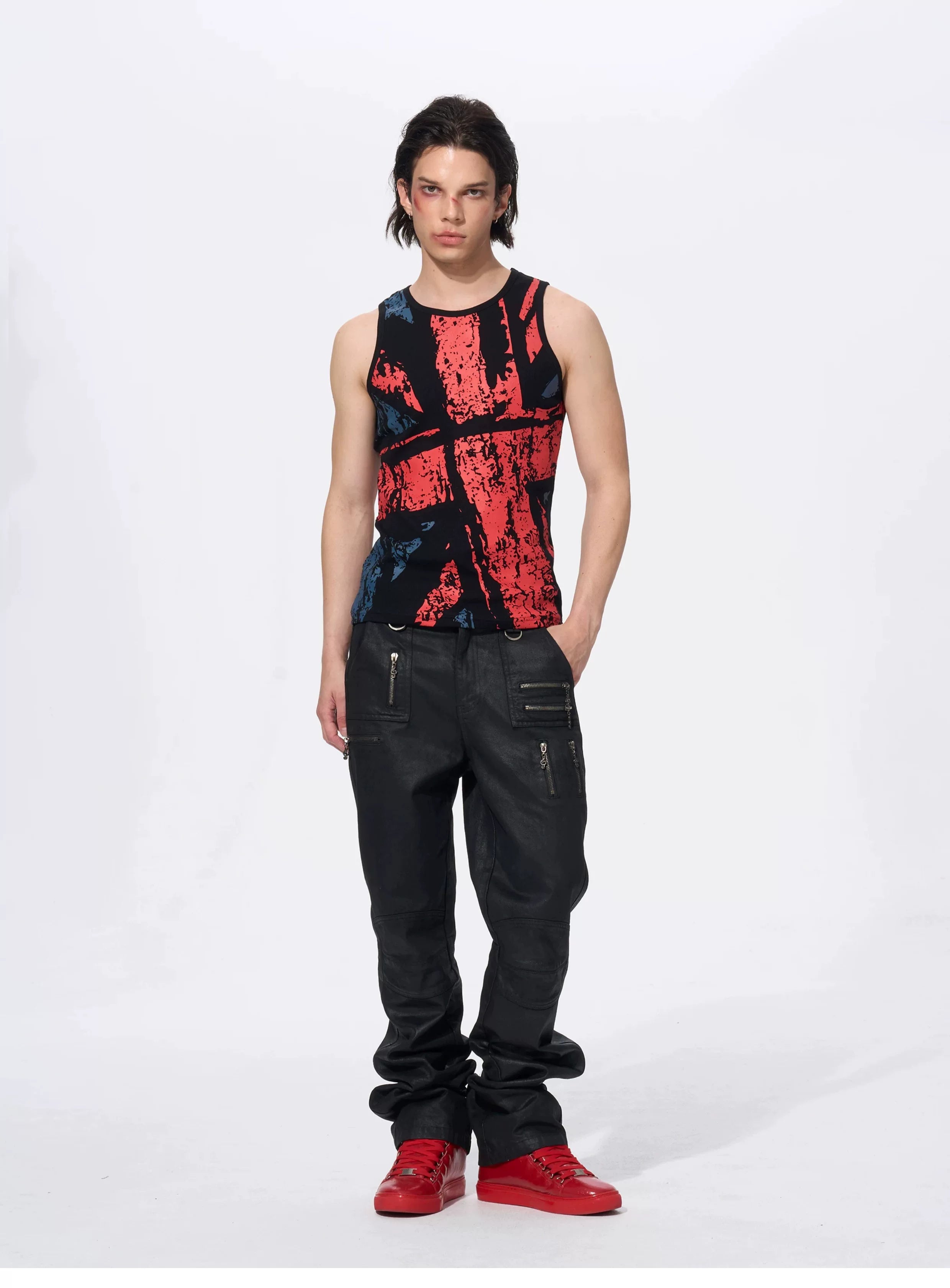 Men's Union Jack Print Cotton Tank