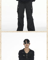 Men's Three-color Turtleneck Zip Long-sleeve Tees