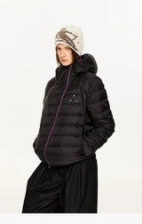 Lightweight Hooded 90% Down Water-repellent Jacket