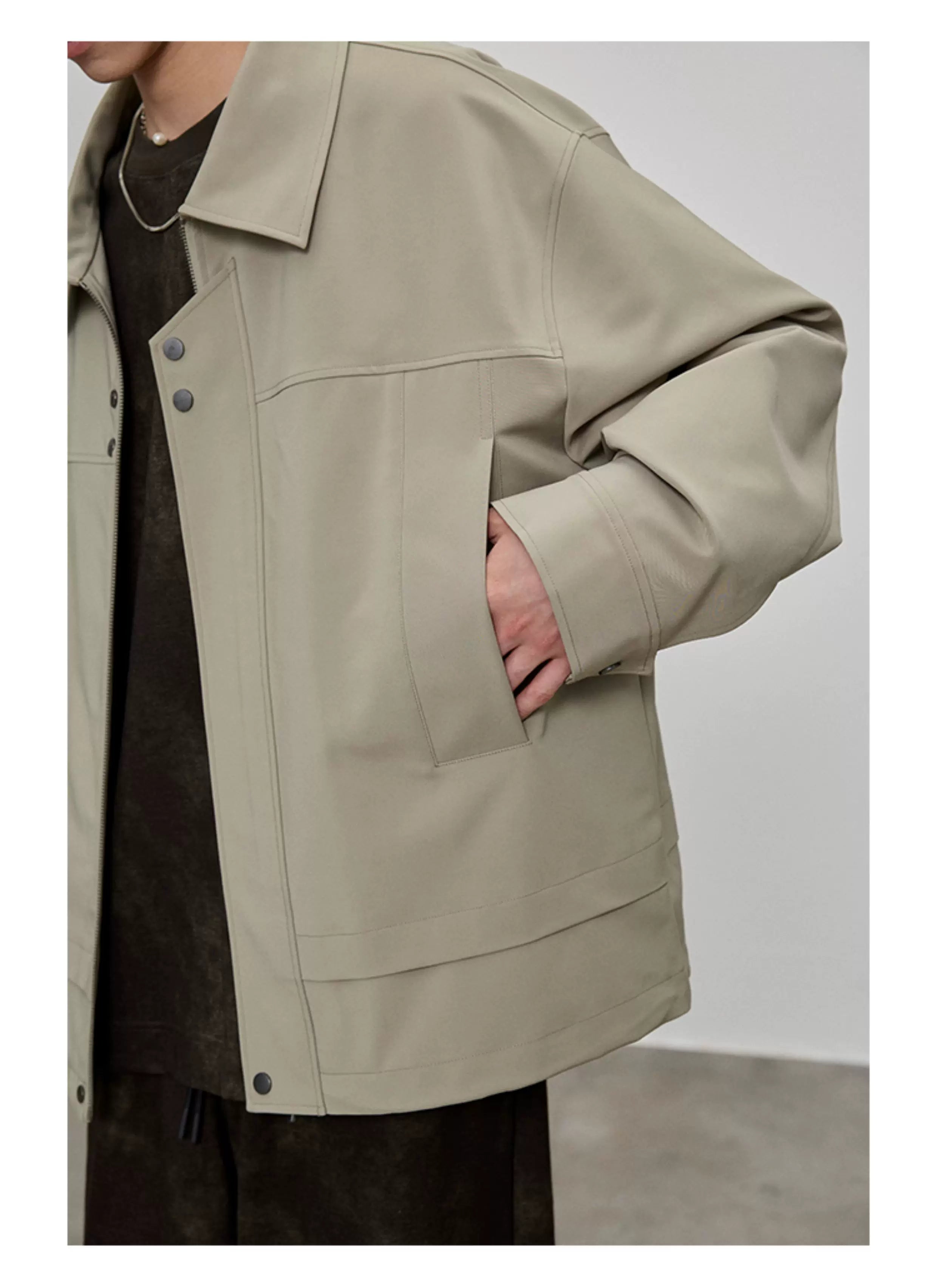 Square Collar Boxy Jacket
