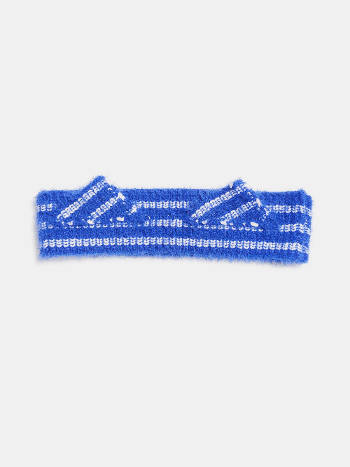 Vintage Striped Plush Cat Ear Headband
