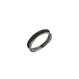 Handmade Oxidized Silver Inverted Cross Ring