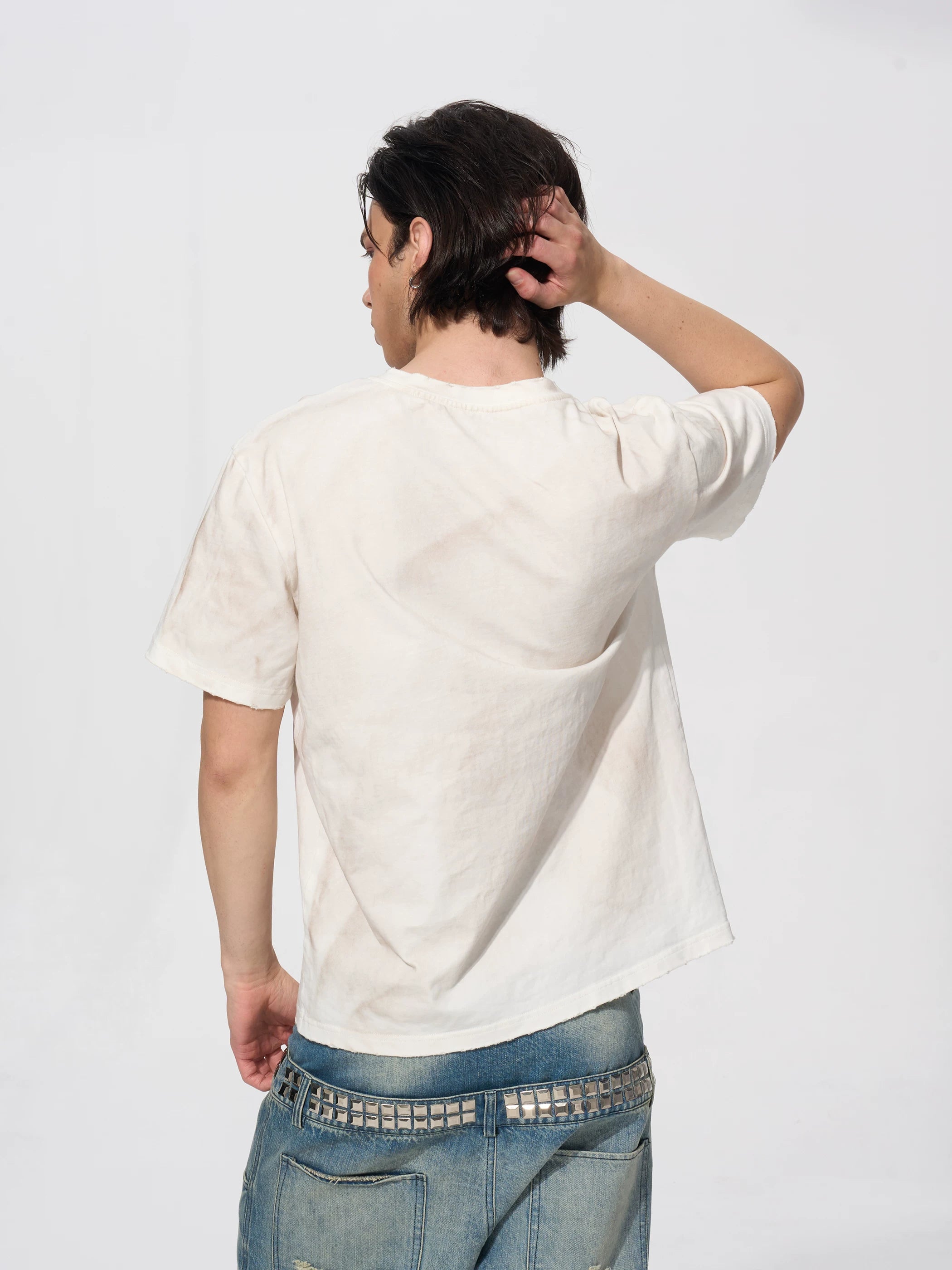 Men's Snack Print Washed Cotton Tee