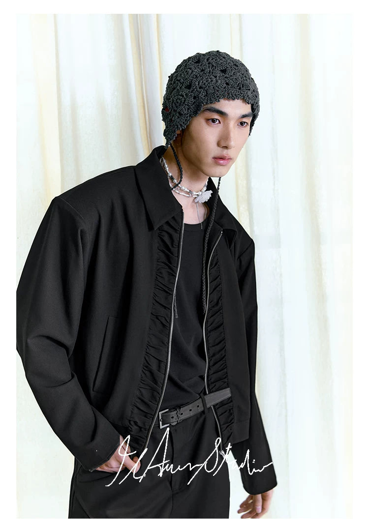 Boxy Fit Court Jacket YKK Zipper