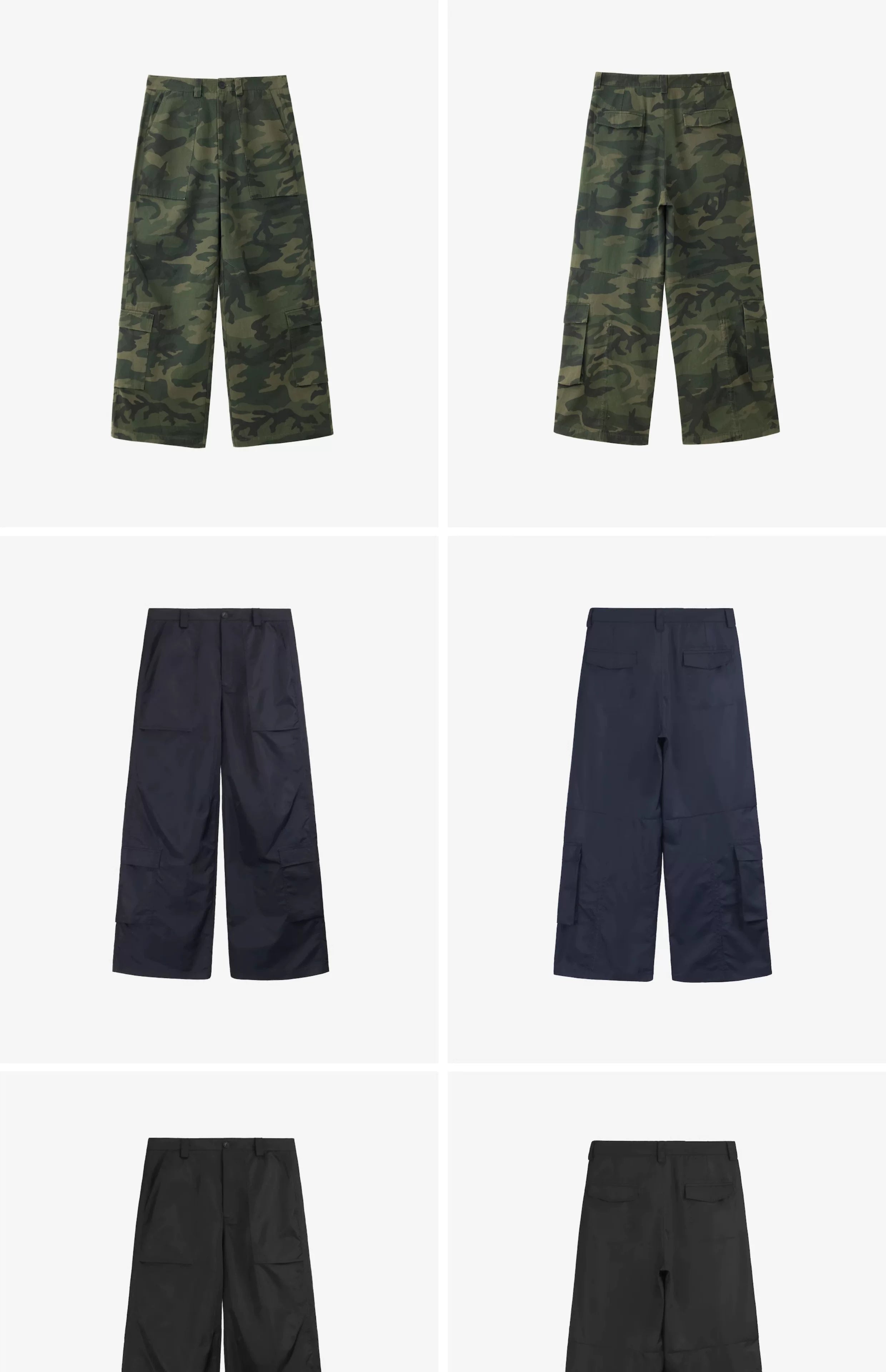 Multi-Color Loose 4-Pocket Cargo Pants