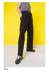 Double Belt Metal Buckle Casual Pants