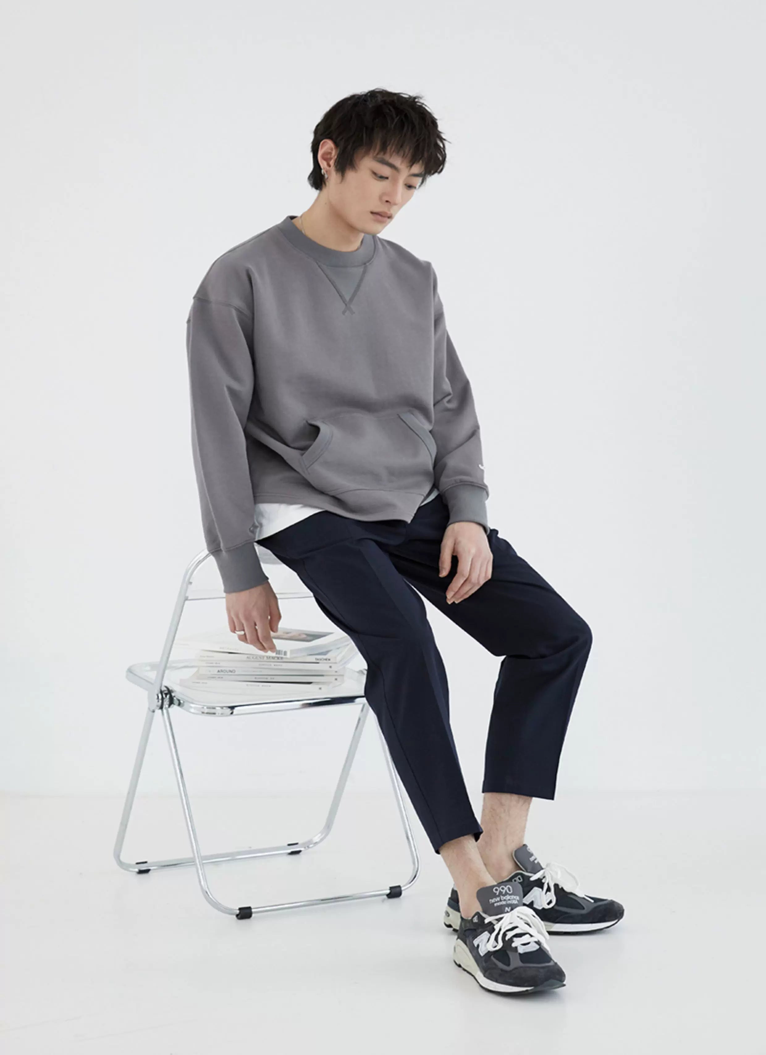 Elastic Waist Loose Ankle Pants