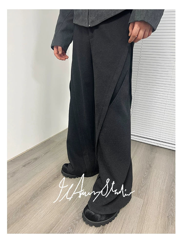 Loose Flare Fleece Pants