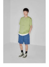 Double-sided Color-block Printed Pima Cotton Tee