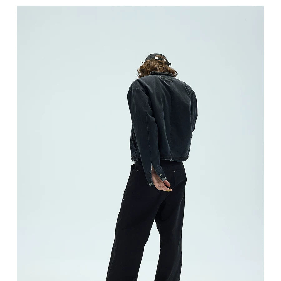 Chained Short Mock Neck Puffer Coat
