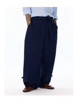 Oversized High-Waisted Curved Sweatpants