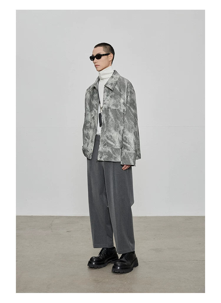 Casual Cropped Elastic Waist Pants