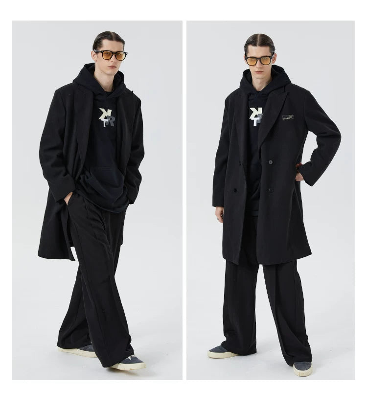 Men's Oversized Commuter Wool Coat