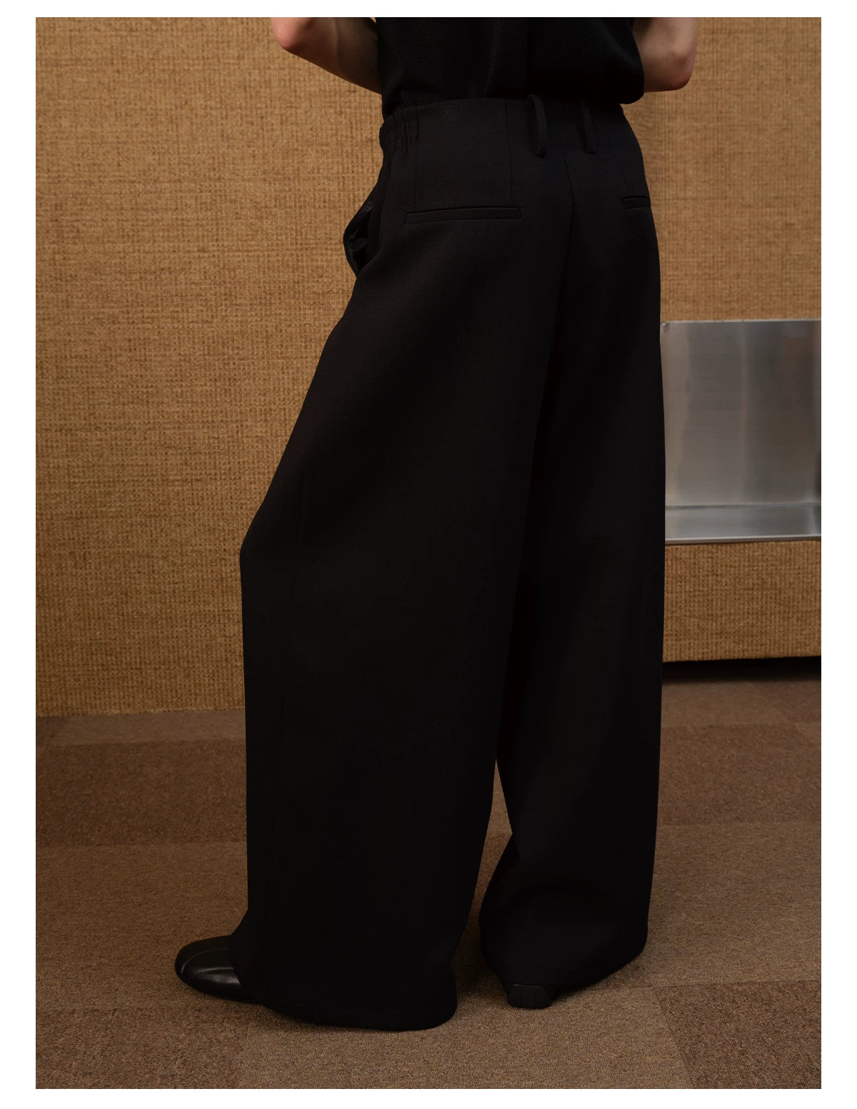 No Waistband Wide Leg TR Trousers