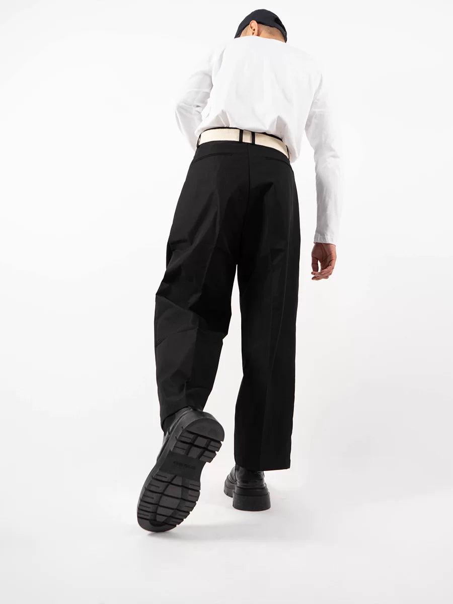 Men's Multicolor Loose Straight Cropped Pants
