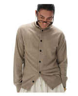 Turtleneck Merino Wool Cashmere Cardigan