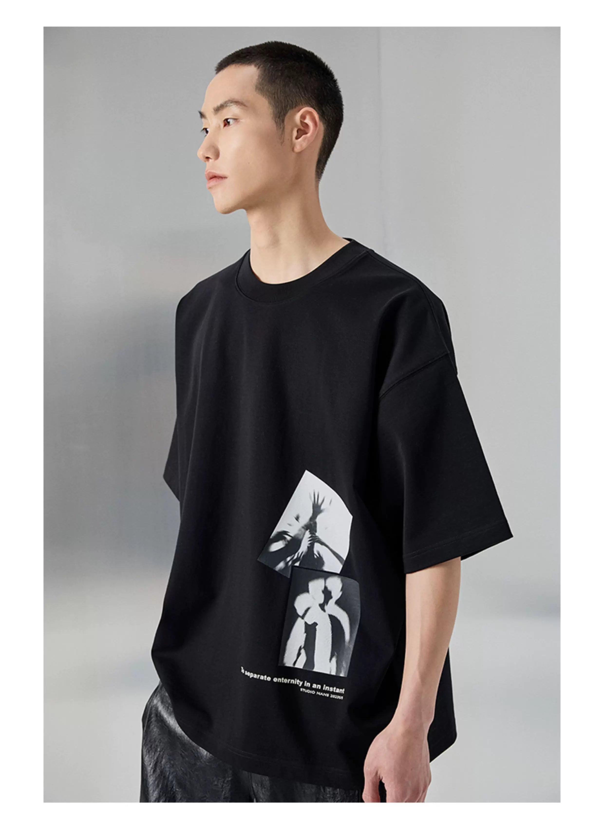 Oversized Heavyweight Double Yarn Printed Tee