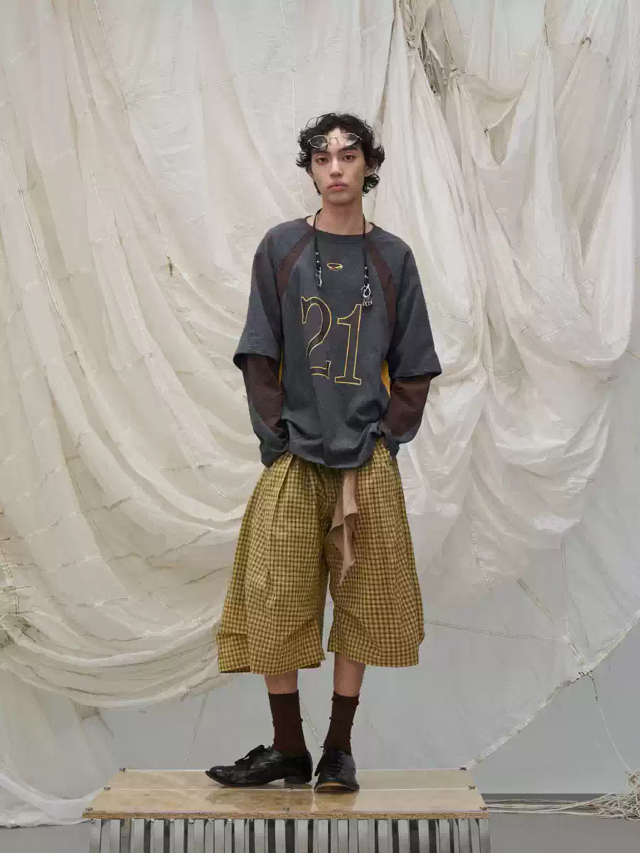 Deconstructed Patchwork Two-in-One T-Shirt