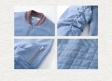 Men's Loose Color Block Bomber Jacket