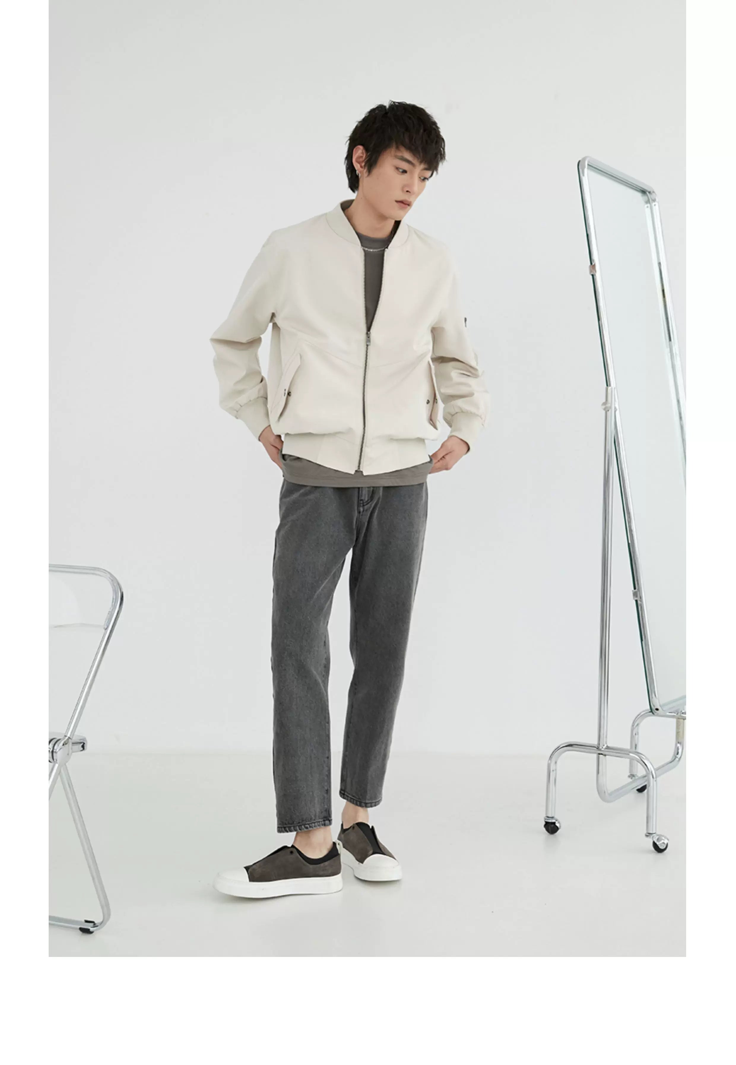 Long-Sleeved Mercerized Combed Tee
