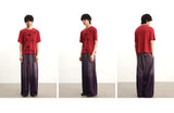 Faded Cotton Straight Loose Pants