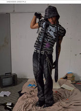 Slim Fit Striped Bad Mouse Tee