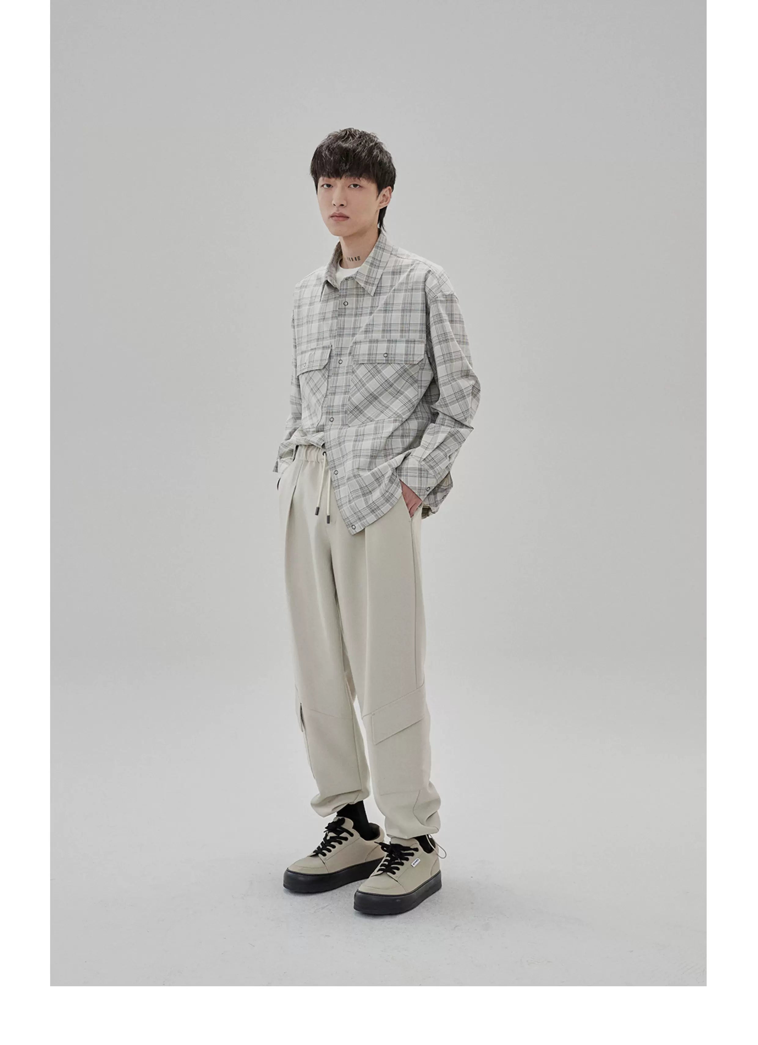 Tapered Drawstring Pocket Cargo Pants