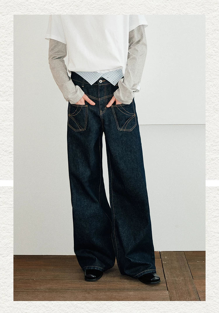 Men's Reversible Baggy Pocket Jeans