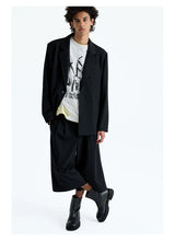Merino Wool Raw Edge Blazer