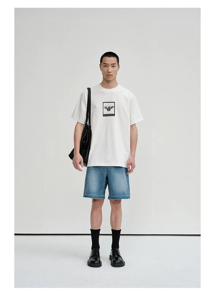 Printed 300G Long-Staple Cotton Short-Sleeve Tee