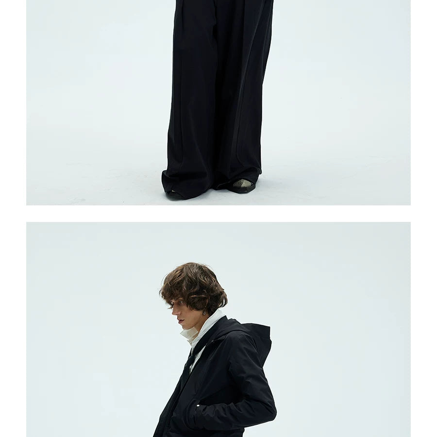 Short Detachable Hooded Waterproof Trench Coat
