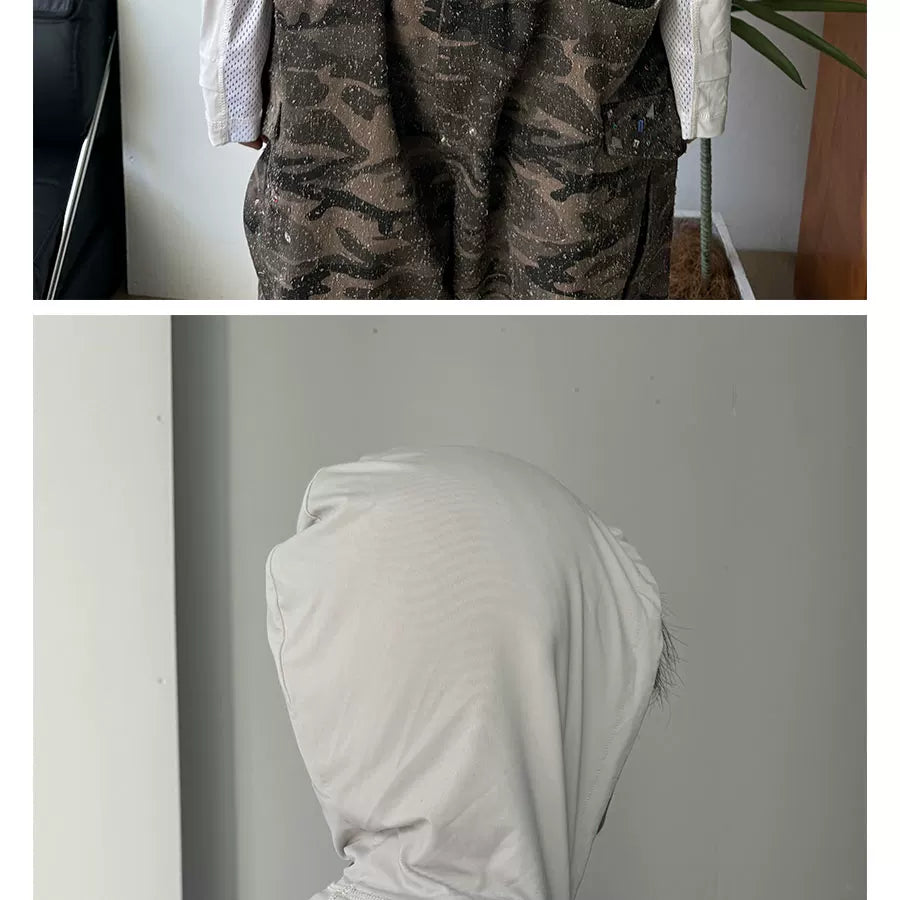 Two-Tone Cooling Stretch Mesh Hooded Jacket