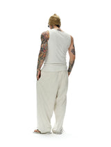 Men's Henley Ribbed Tank Top