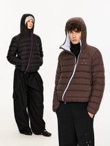 Lightweight Hooded 90% Down Water-repellent Jacket