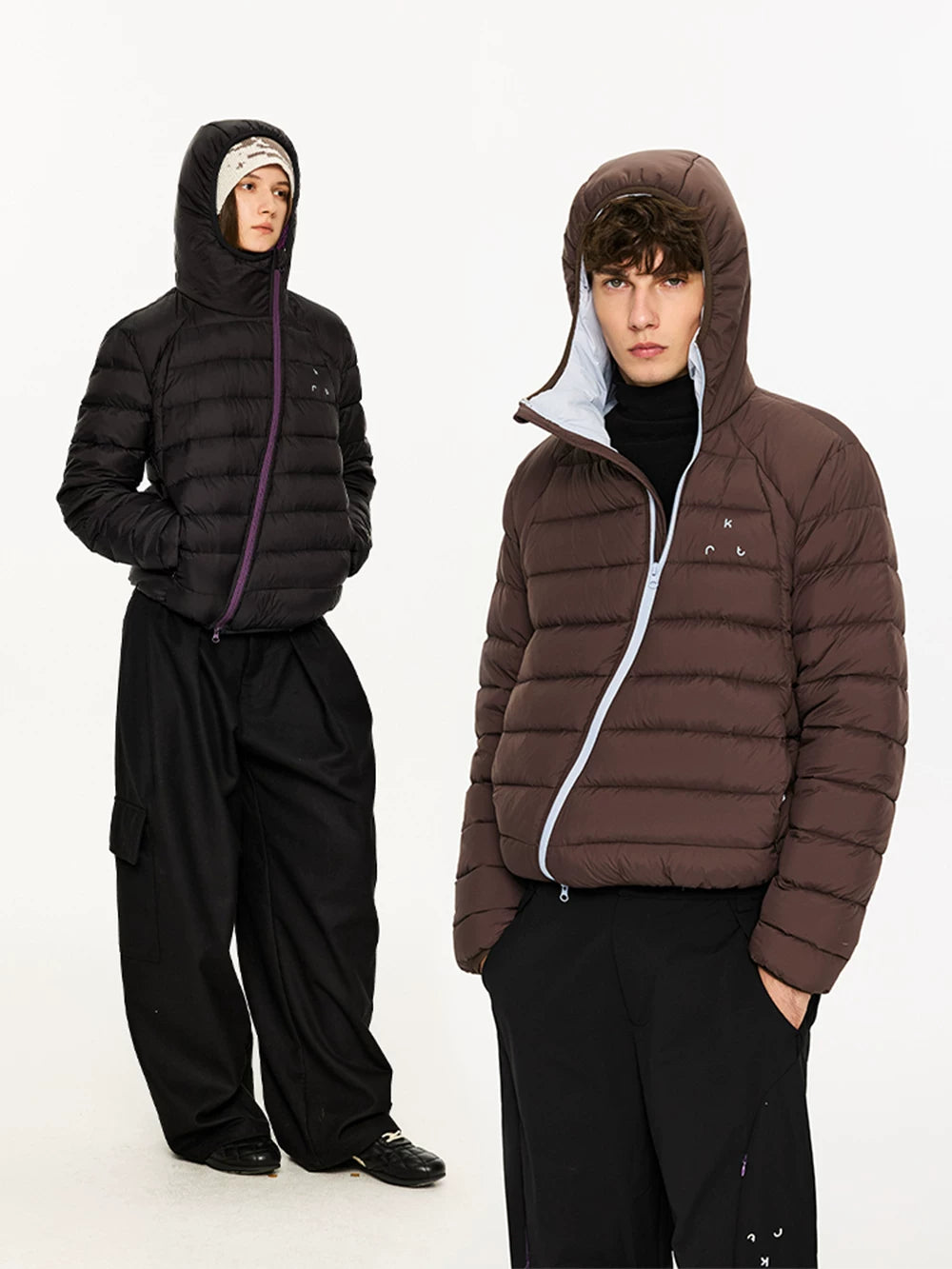Lightweight Hooded 90% Down Water-repellent Jacket