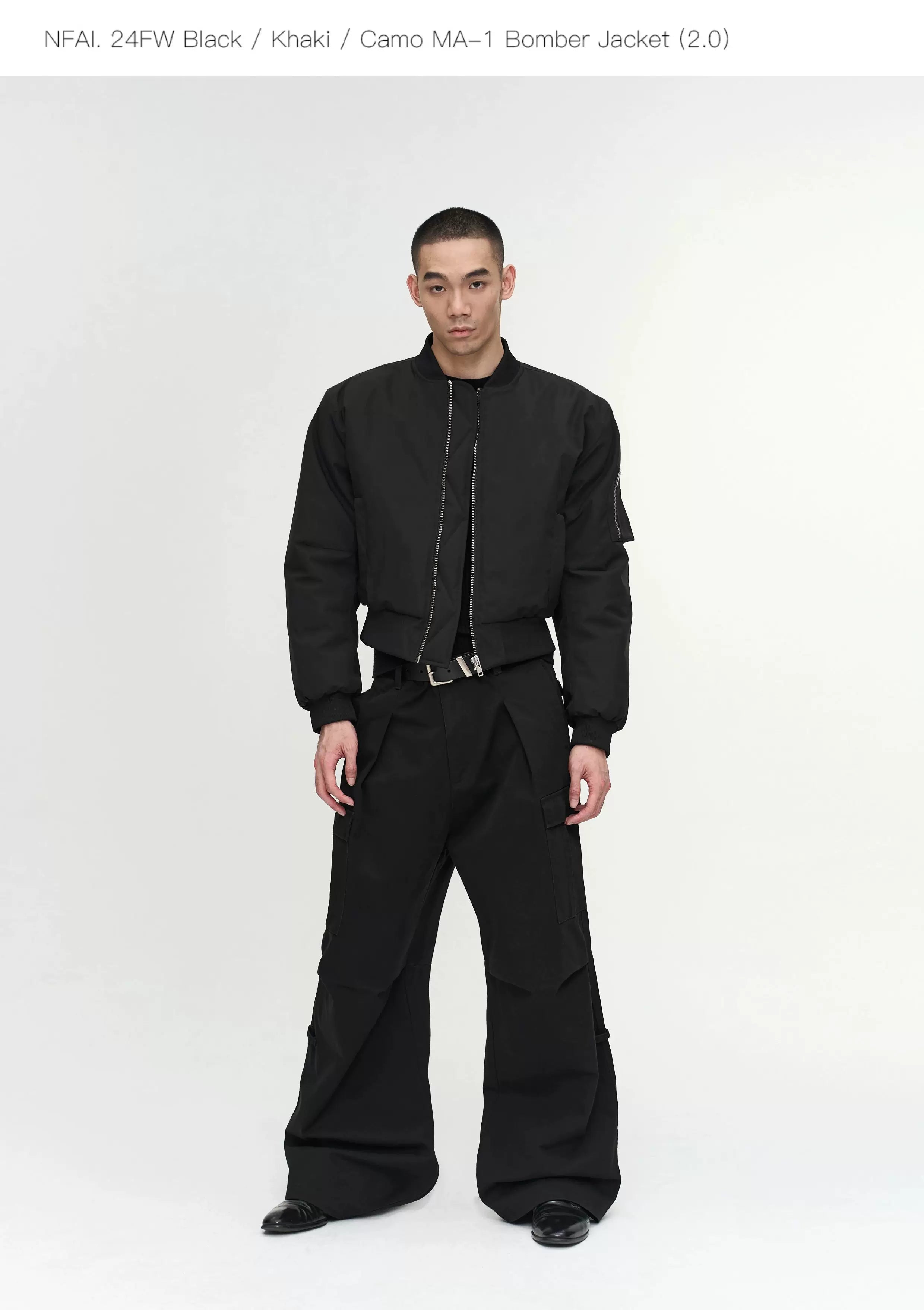 Black Khaki Camo MA1 Bomber Jacket