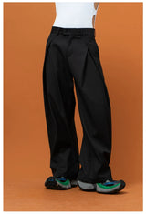Men's Pleated Wide Leg Dress Pants