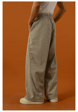 Men's Drawstring Wool Wide Leg Pants