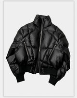 Oversized Zip Collar Puffer Jacket