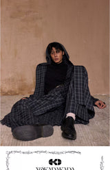 Lightweight Plaid Hooded Robe Set