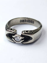 Handmade Distressed Gothic Honeysuckle Ring