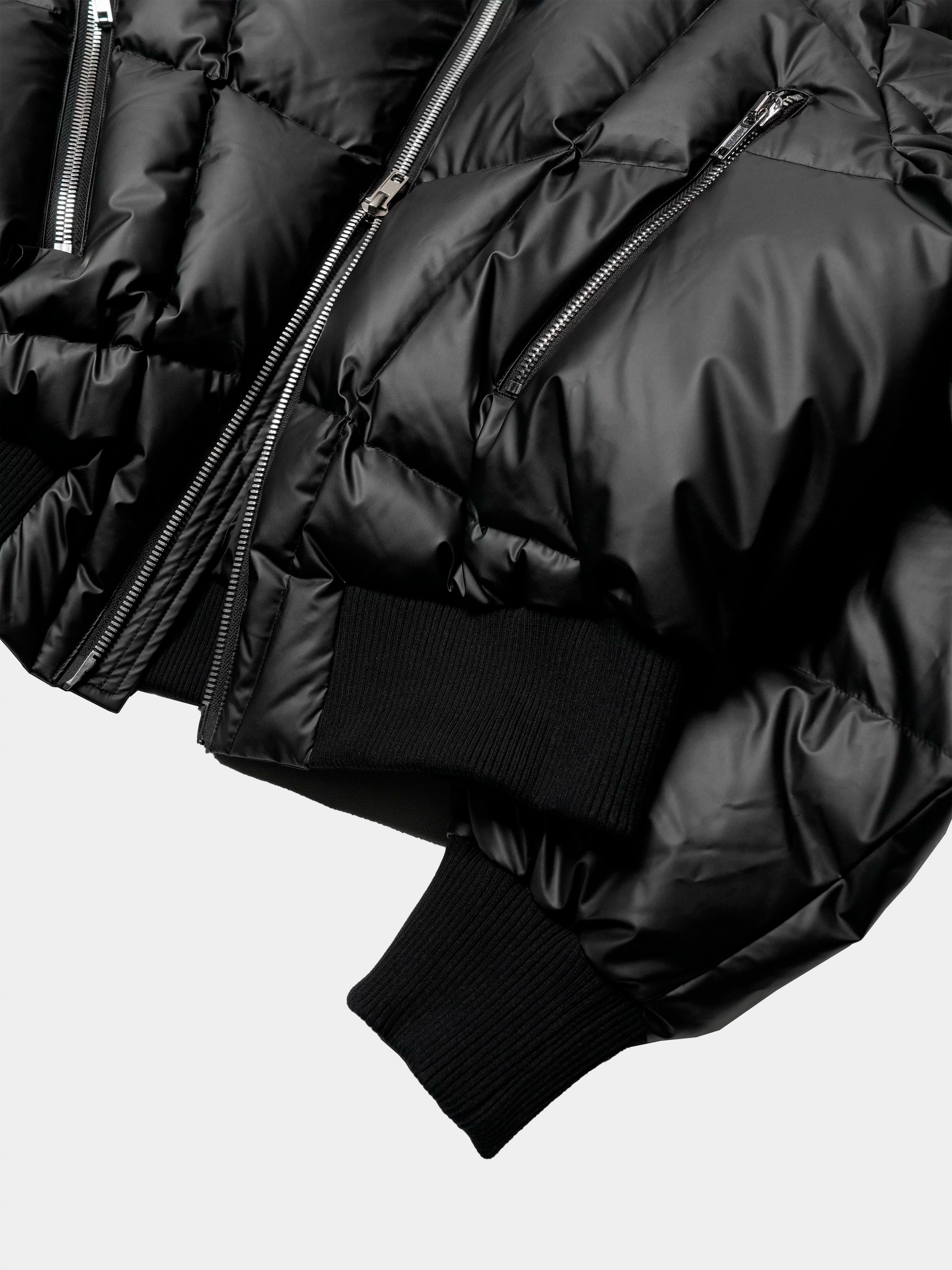 Oversized Zip Collar Puffer Jacket