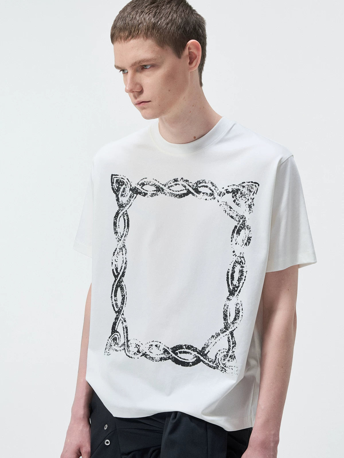 Printed Cotton Short Sleeve Tee