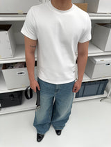 Basic Oversized Silver Foil Cool Tees
