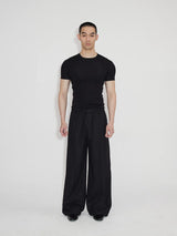 Elastic Waist Suit Pants