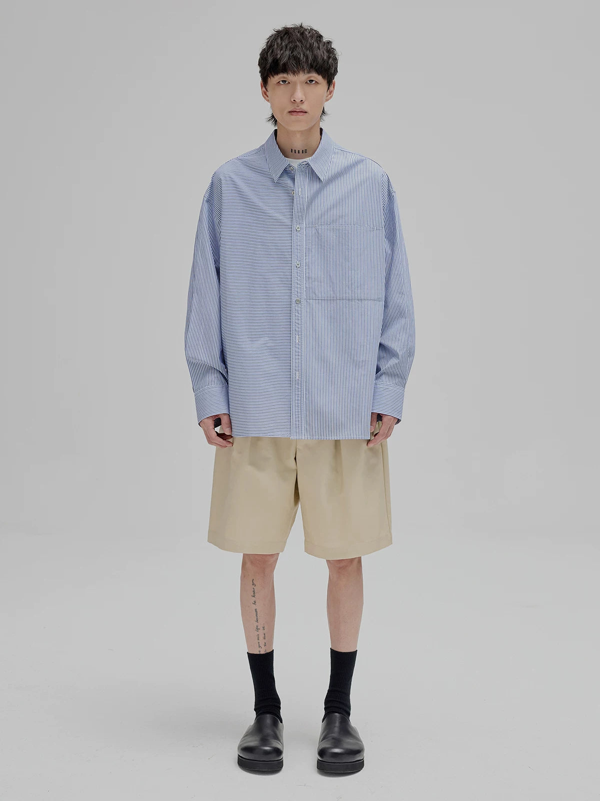 Striped Paneled Pocket Shirt