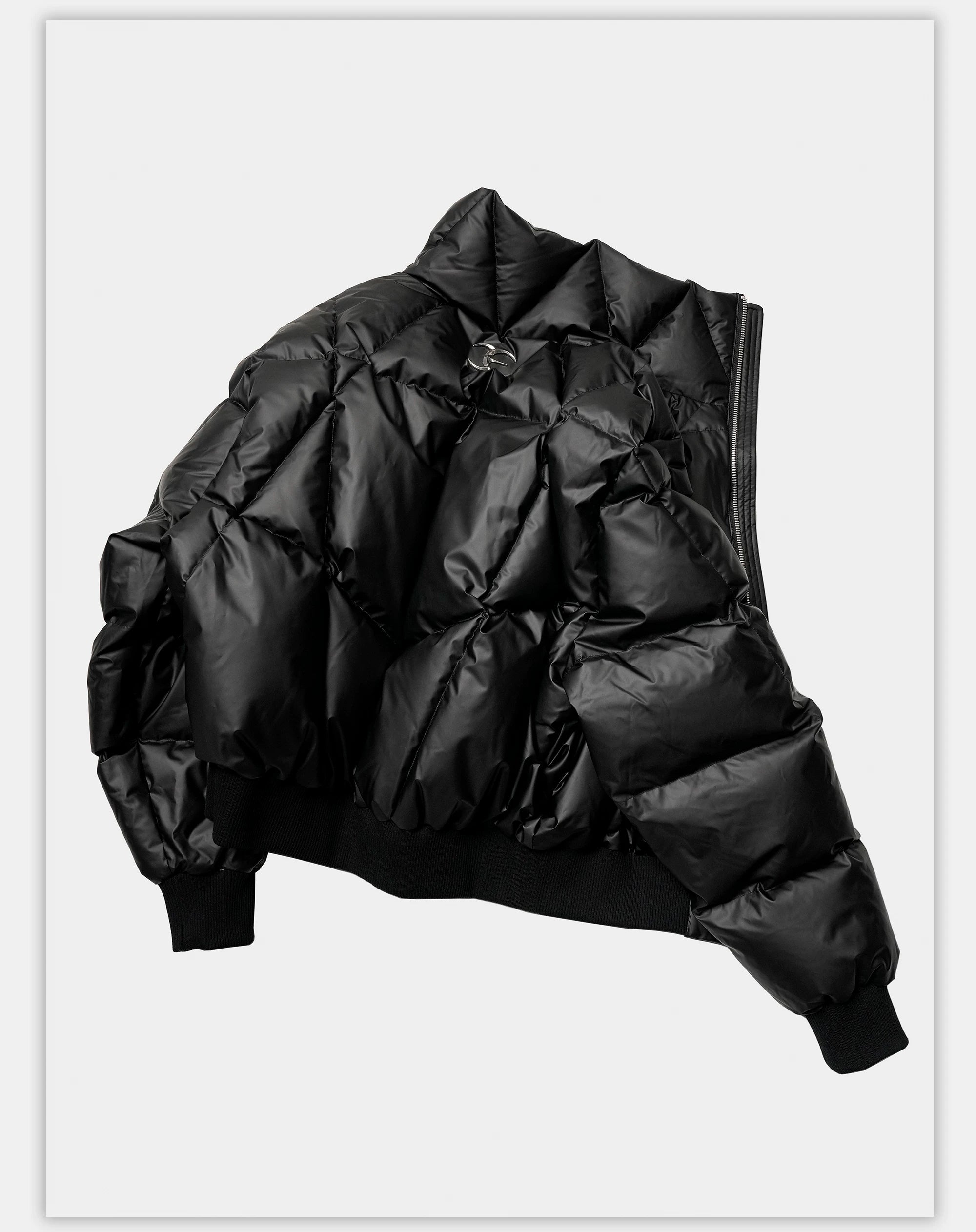 Oversized Zip Collar Puffer Jacket