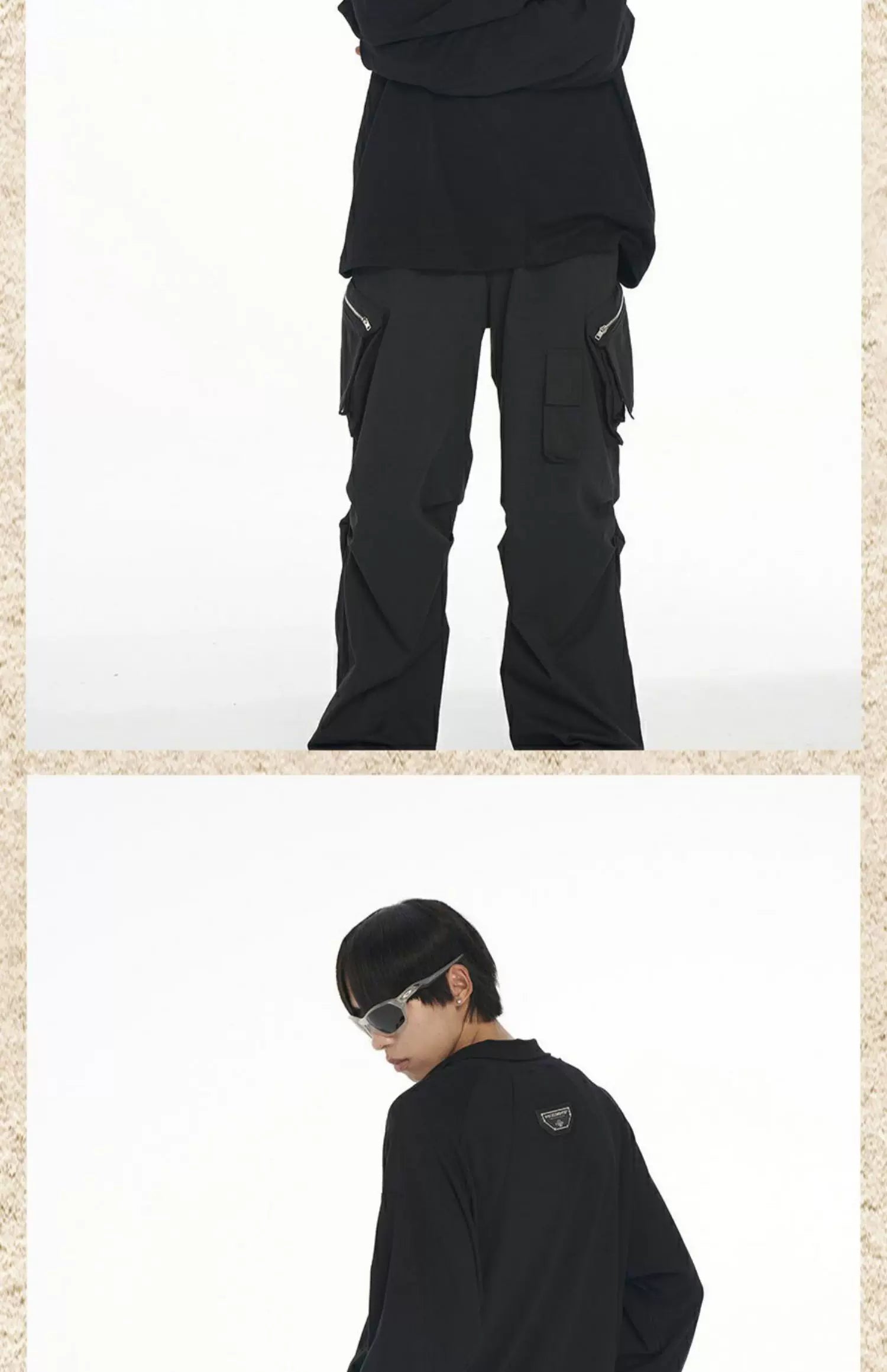 Men's Three-color Turtleneck Zip Long-sleeve Tees
