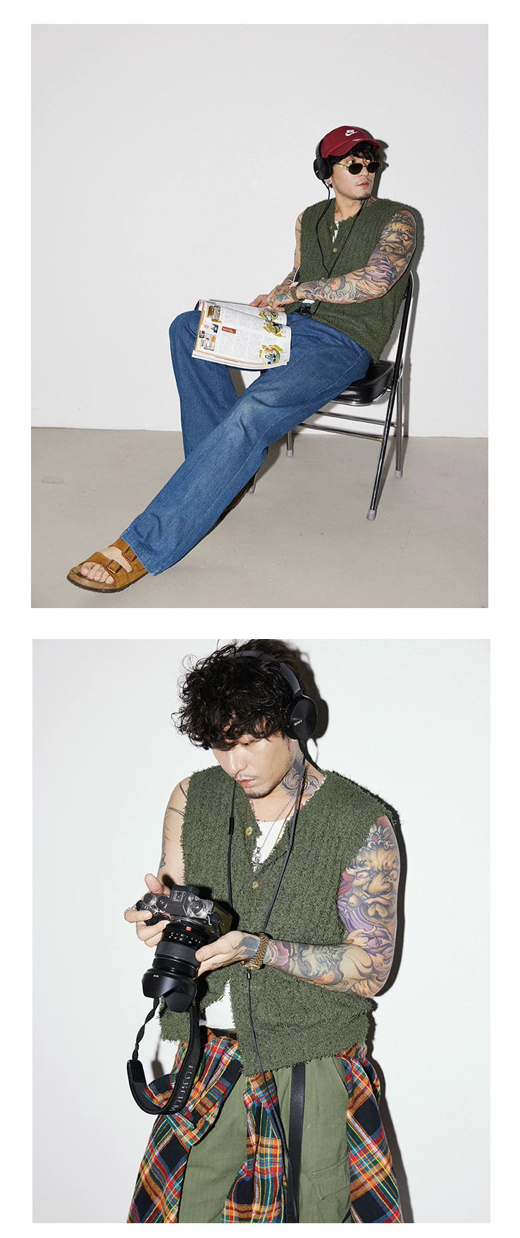 Forest Green Skin-friendly Knit Vest