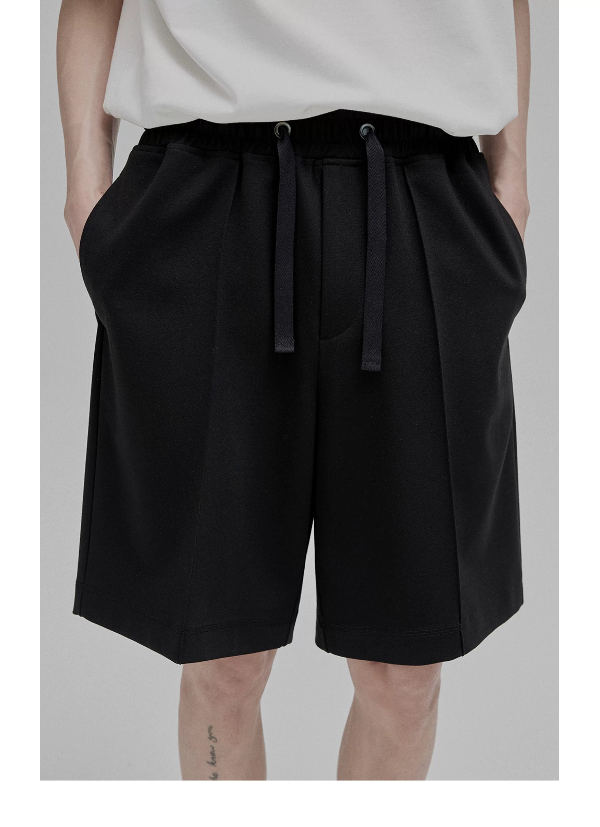 Tie Waist Straight Leg Knit Pants